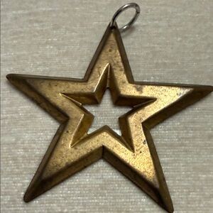 Gold Star Pendant- 2 3/4” wide